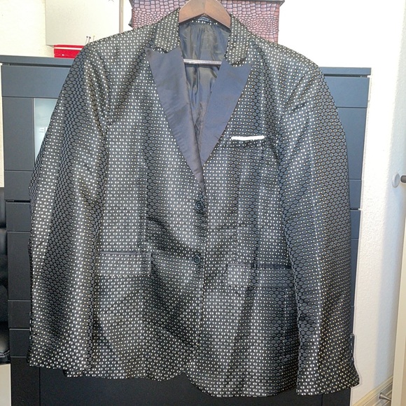 Coo Fandy, Tuxedo Suit, Black and Gold Dots - Picture 8 of 11